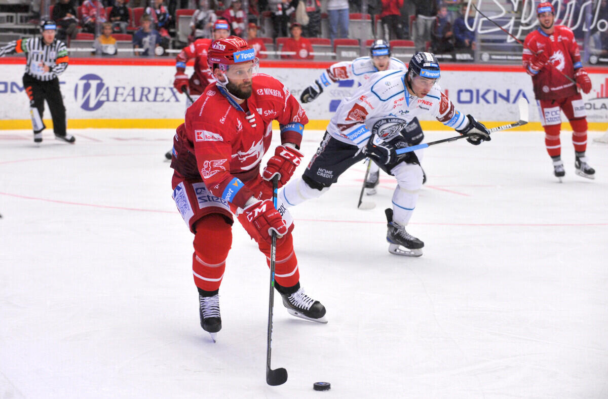 Uhlídají Tygři Martina Růžičku? (foto: Marian Ježowicz / HC Oceláři Třinec)