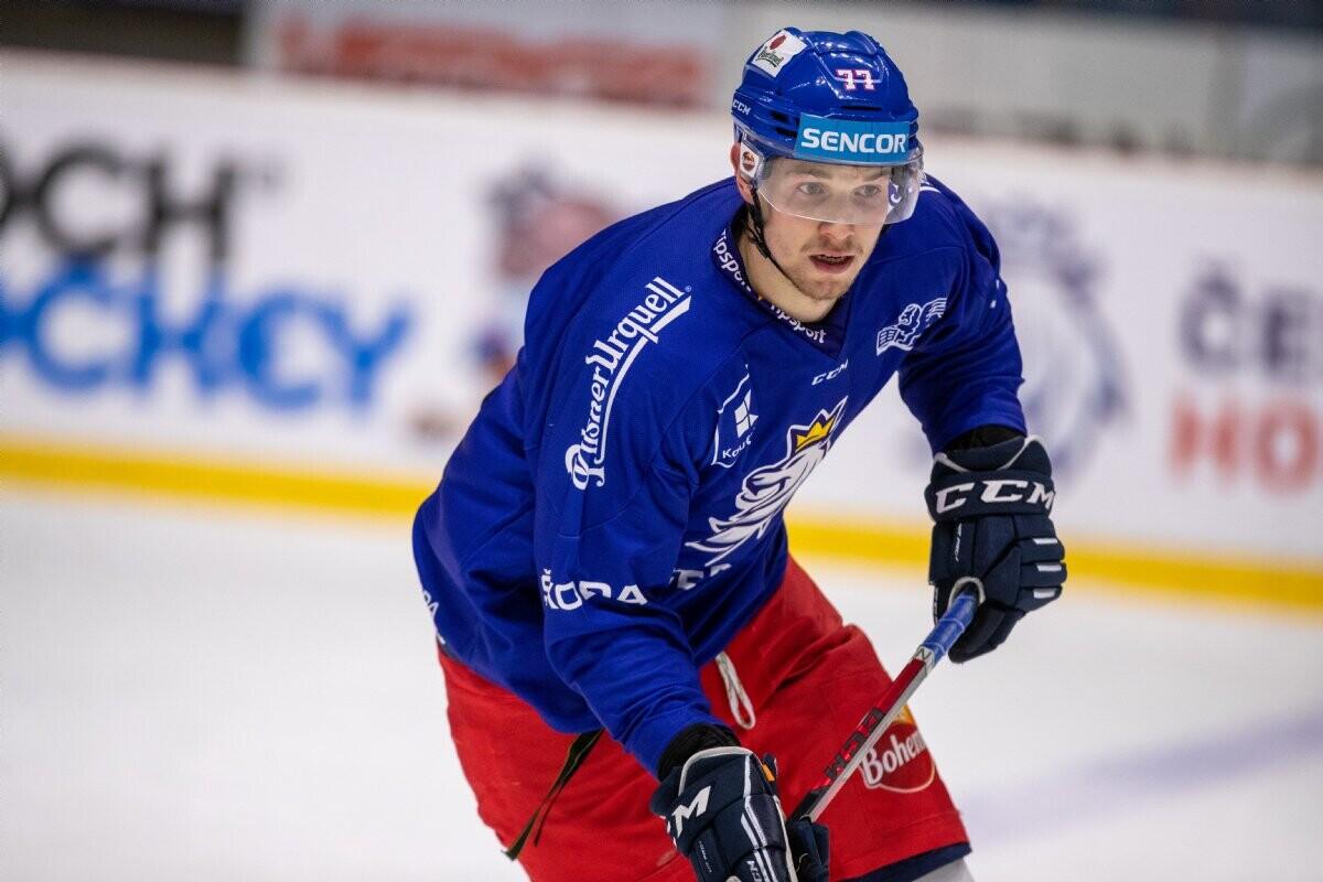 Adam Klapka na tréninku reprezentace