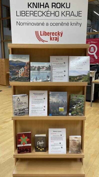 Knihy ze soutěže Kniha roku Libereckého kraje jsou nově vystaveny v Krajské vědecké knihovně v Liberci