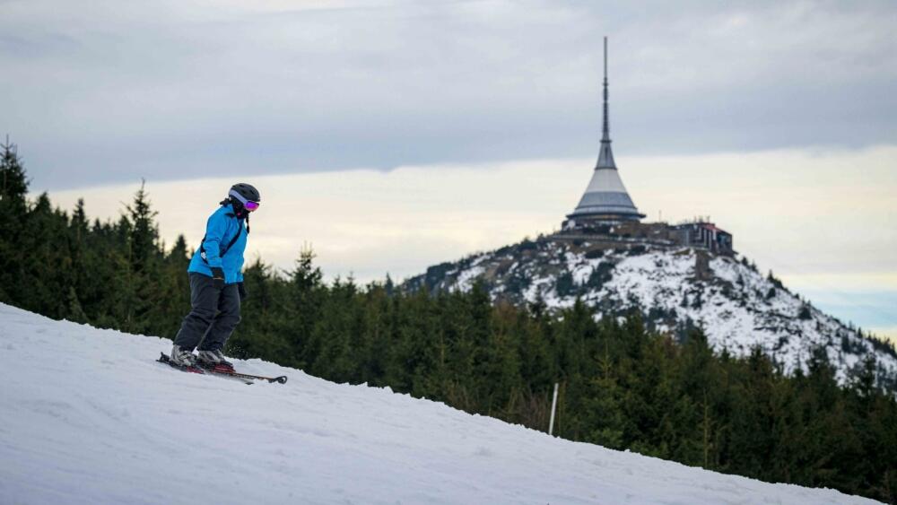 Lyžování na Ještědu, foto: Artur Irma