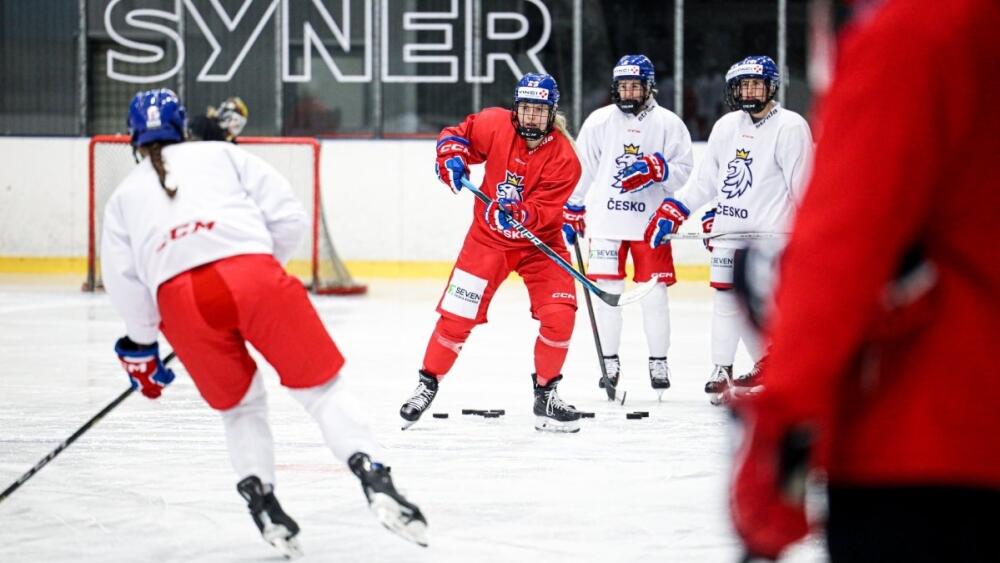 Trénink reprezentace ve Svijanské aréně (FOTO: Jan Běhounek)