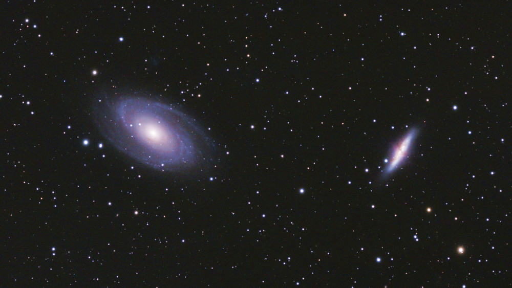 M81 a M82 patří mezi nejjasnější galaxie v souhvězdí Velké medvědice aneb další ukázka práce členů Klubu astronomů Liberecka, tentokrát od Jana Píchy (Zdroj: http://astrofotky.cz/~HoPi)