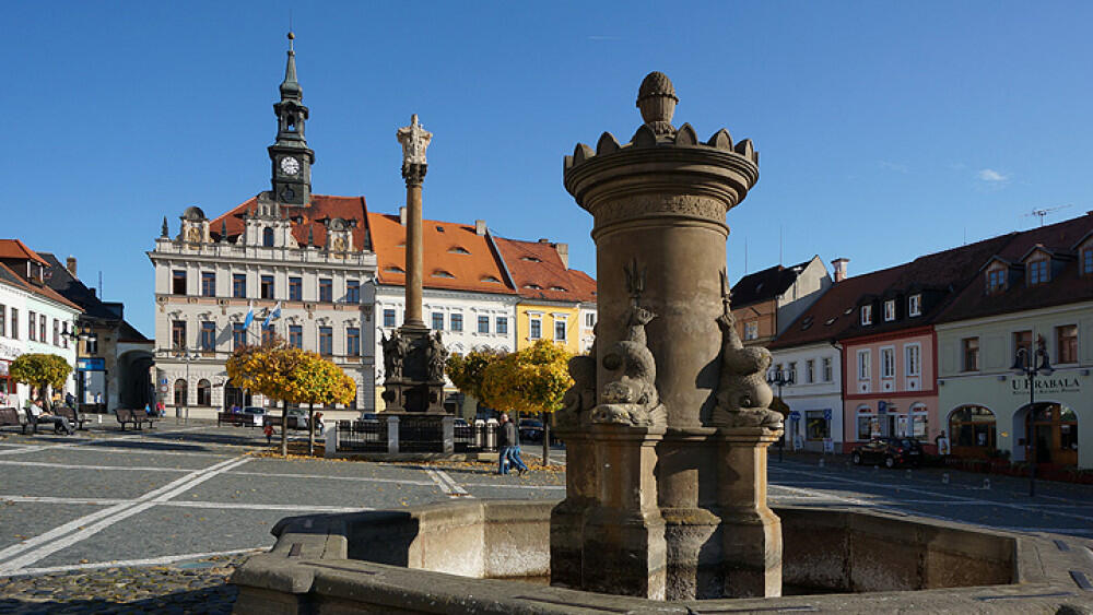 Kašna na hlavním náměstí v České Lípě, foto: Mad