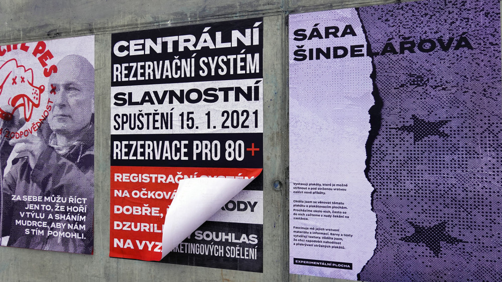 Plakáty Sáry Šindelářové.