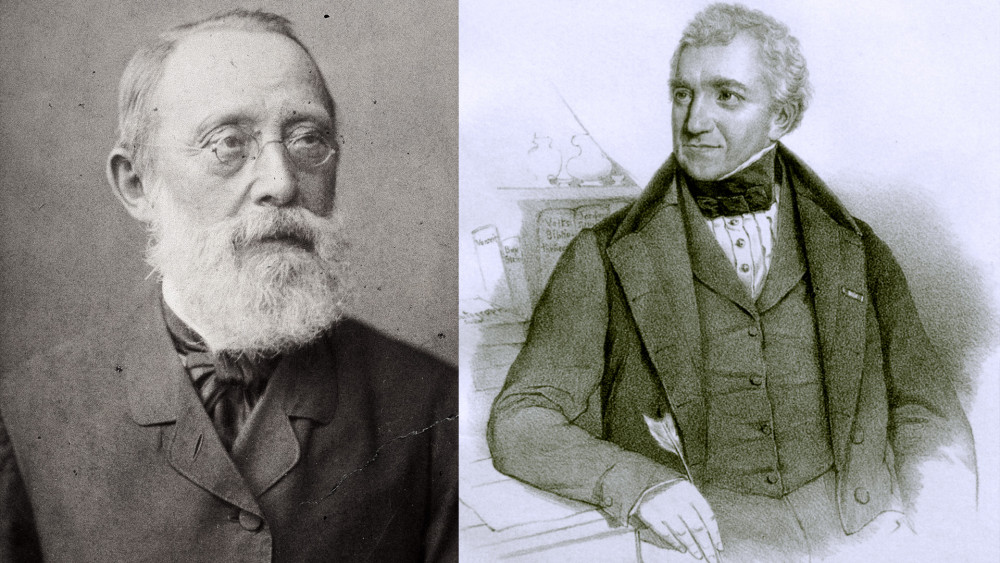 Rudolf Virchow (vlevo) a Karl Benjamin Preusker. (Zdroj: Wiki Commons)
