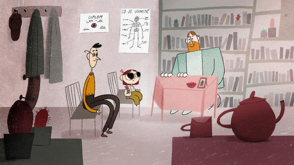  Radioterapie na Žlutém kopci, screenshot z animace pro dětské pacienty.