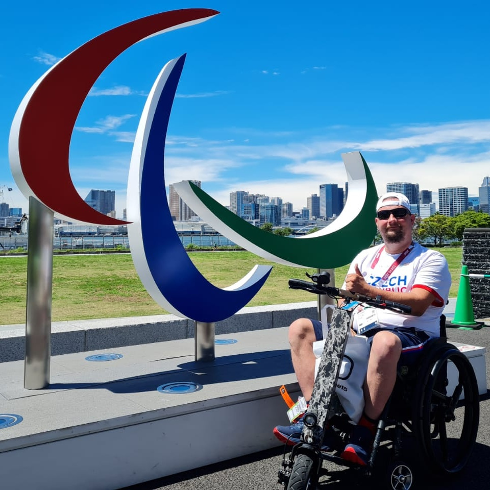 Jiří Suchánek v Paralympijské vesnici, foto: archiv Jiřího Suchánka