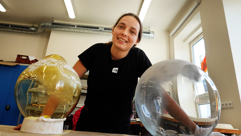 Žofia Dubová a její experimentální koule ozdobené nad rámec IGS.