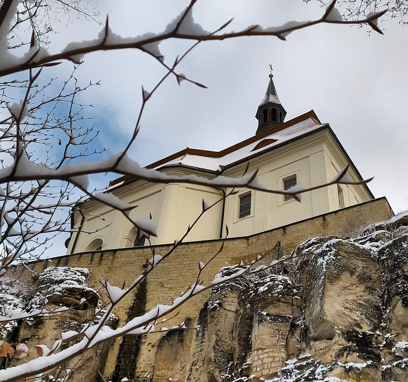 Hrad Valdštejn z zimě. Foto z FB Hradu Valdštejn