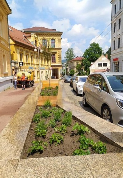 Liberecká žula jako základní prvek veřejného prostoru ve městě.