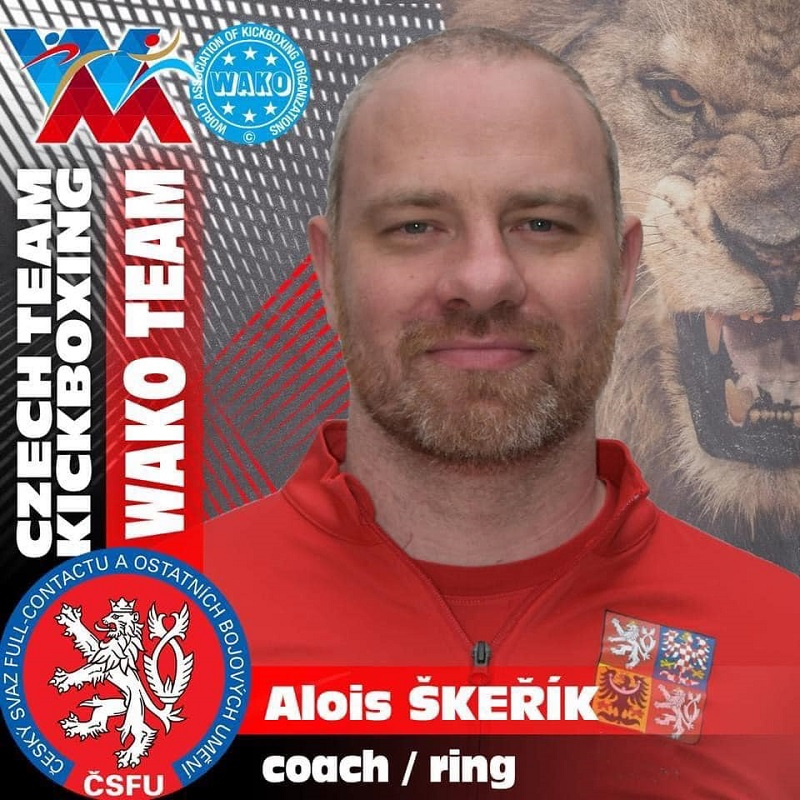 Alois Škeřík, séftrenér klubu Iron Fighters v klubové grafice