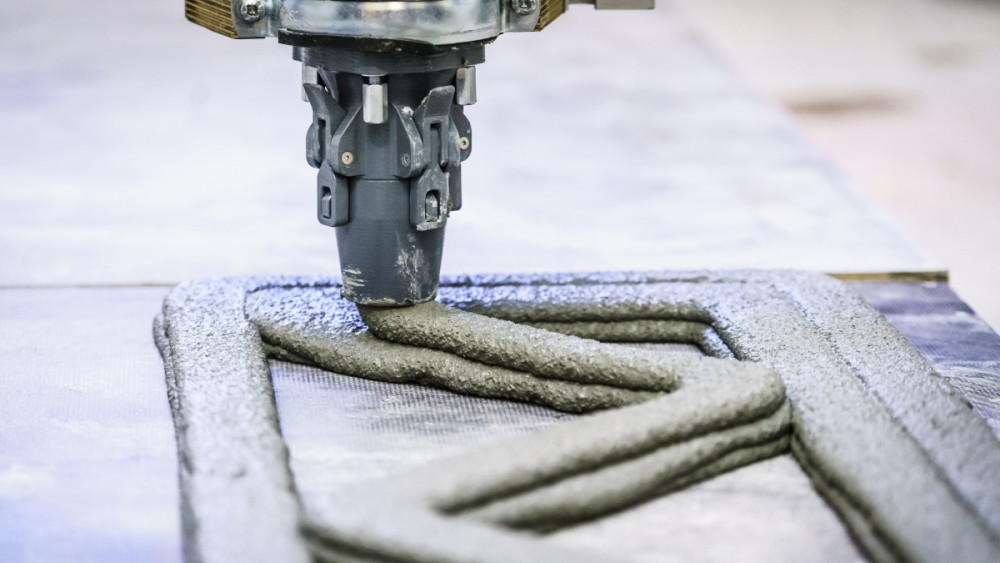 3D tisk betonových směsí,  foto: CVUT VIC Ryszawy