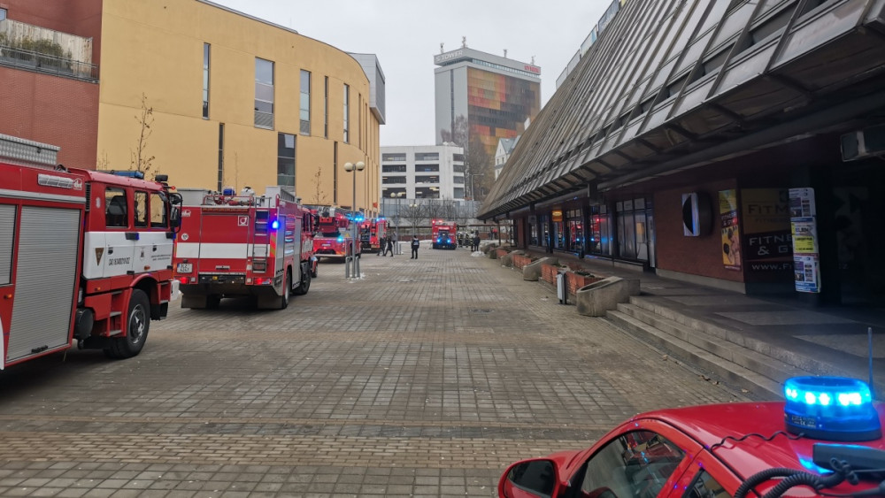 Požár v Domě kultury Liberec, foto: HZS LK