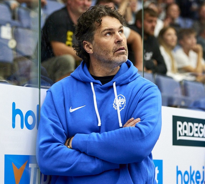 Hokejová legenda Jaromír Jágr na utkání "svého" Kladna.