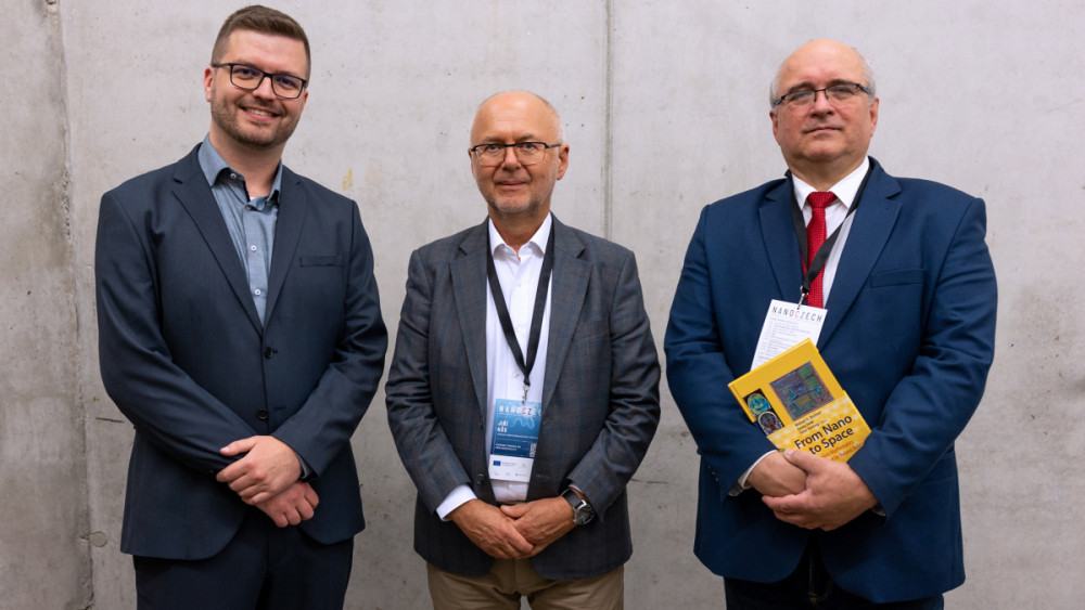 Signatáři memoranda (zprava) Miroslav Brzezina, Jiří Kůs a Ondřej Moš, foto: TUL