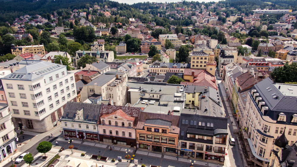 Výhled z jablonecke radnice, foto: JN