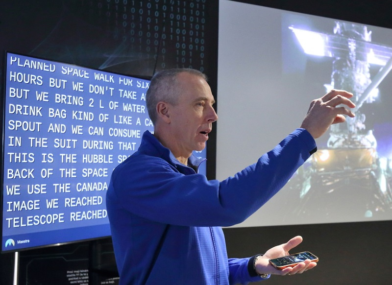 Americký astronaut Andrew Feustel. Foto: Science centrum iQLANDIA