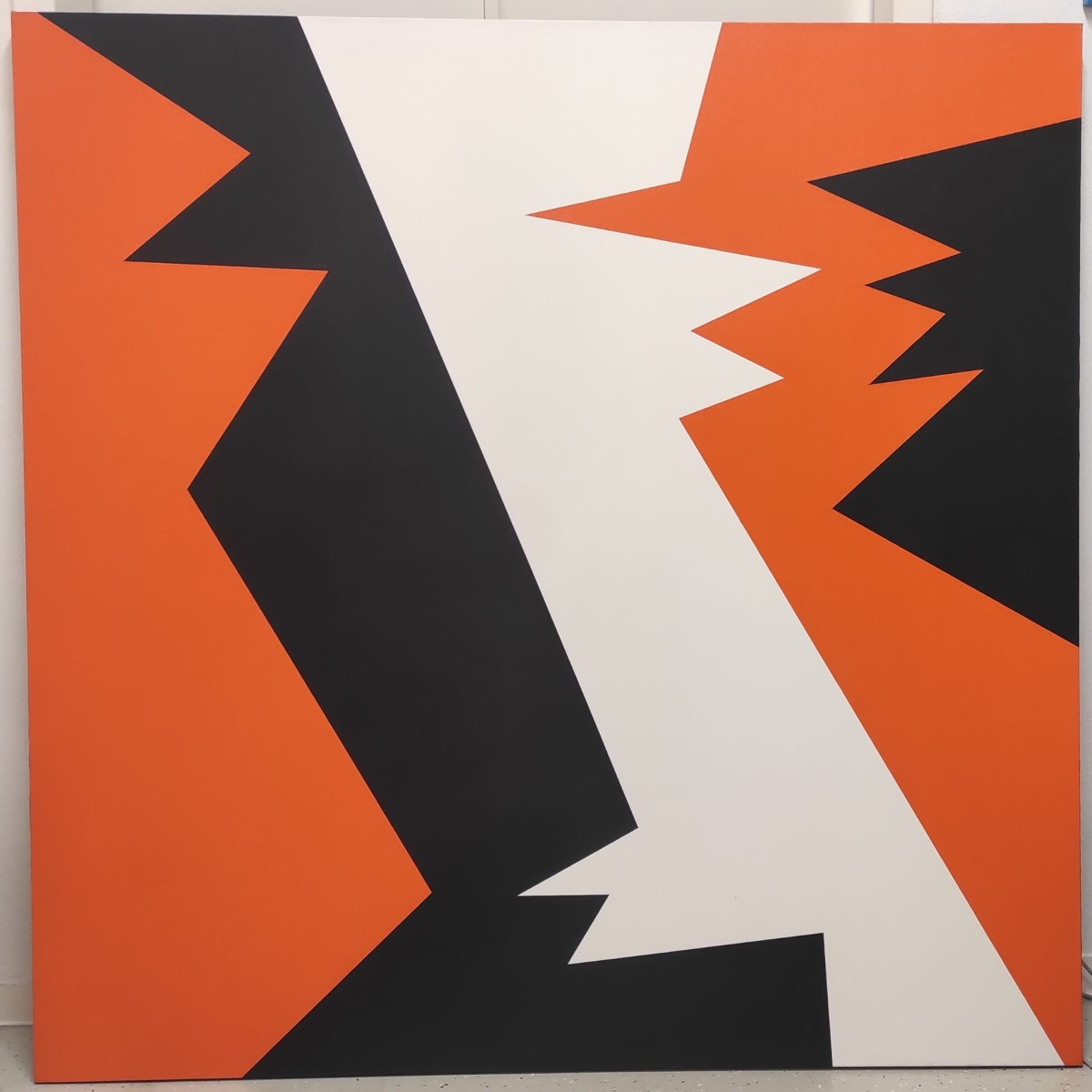 Stanislav Zippe - Bez názvu, 1988 -1990, akryl na plátně, 140 x 140 cm