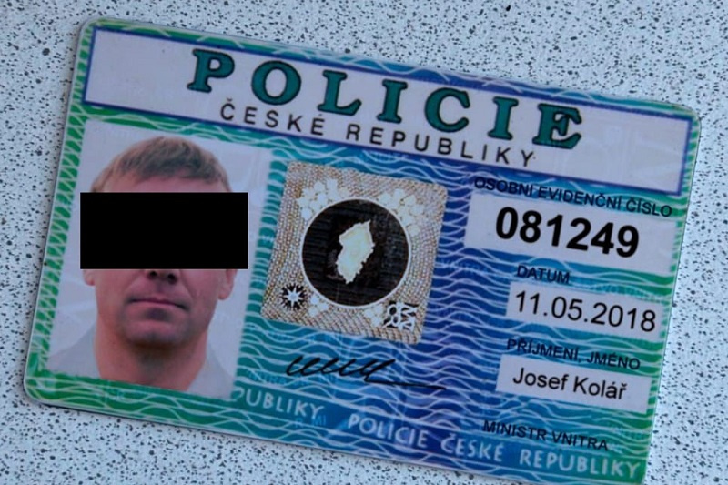 Falešný služební průkaz Policie ČR. Foto: PČR