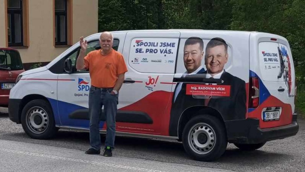 Kampaň SPD v Libereckém kraji, foto - zdroj: Svoboda a přímá demokracie - SPD Liberec
