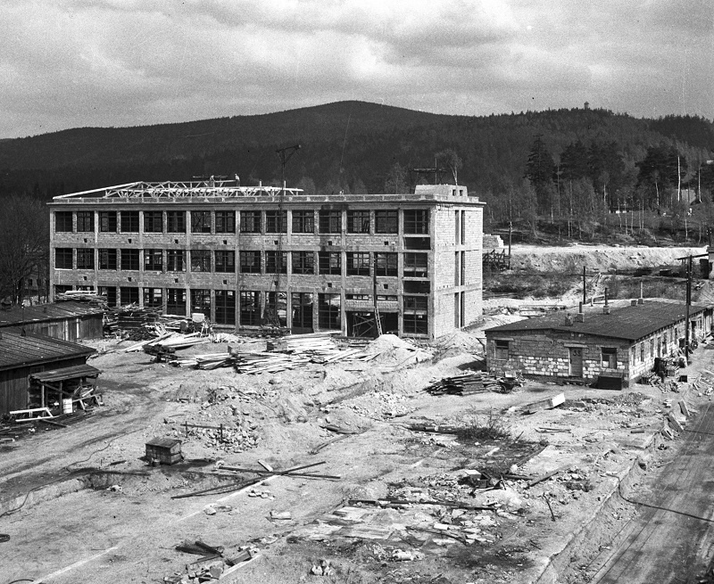 Dobové foto z výstavby, foto: TUL