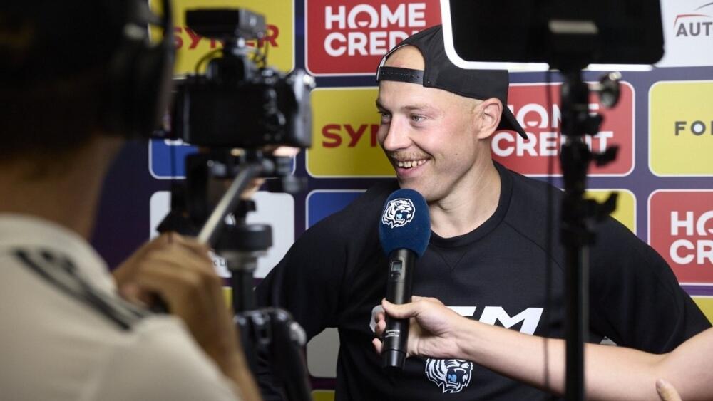 Švédský forvard Filip Sandberg, foto: www.hcbilitygri.cz