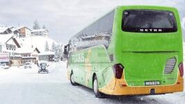 Flixbus winter snow